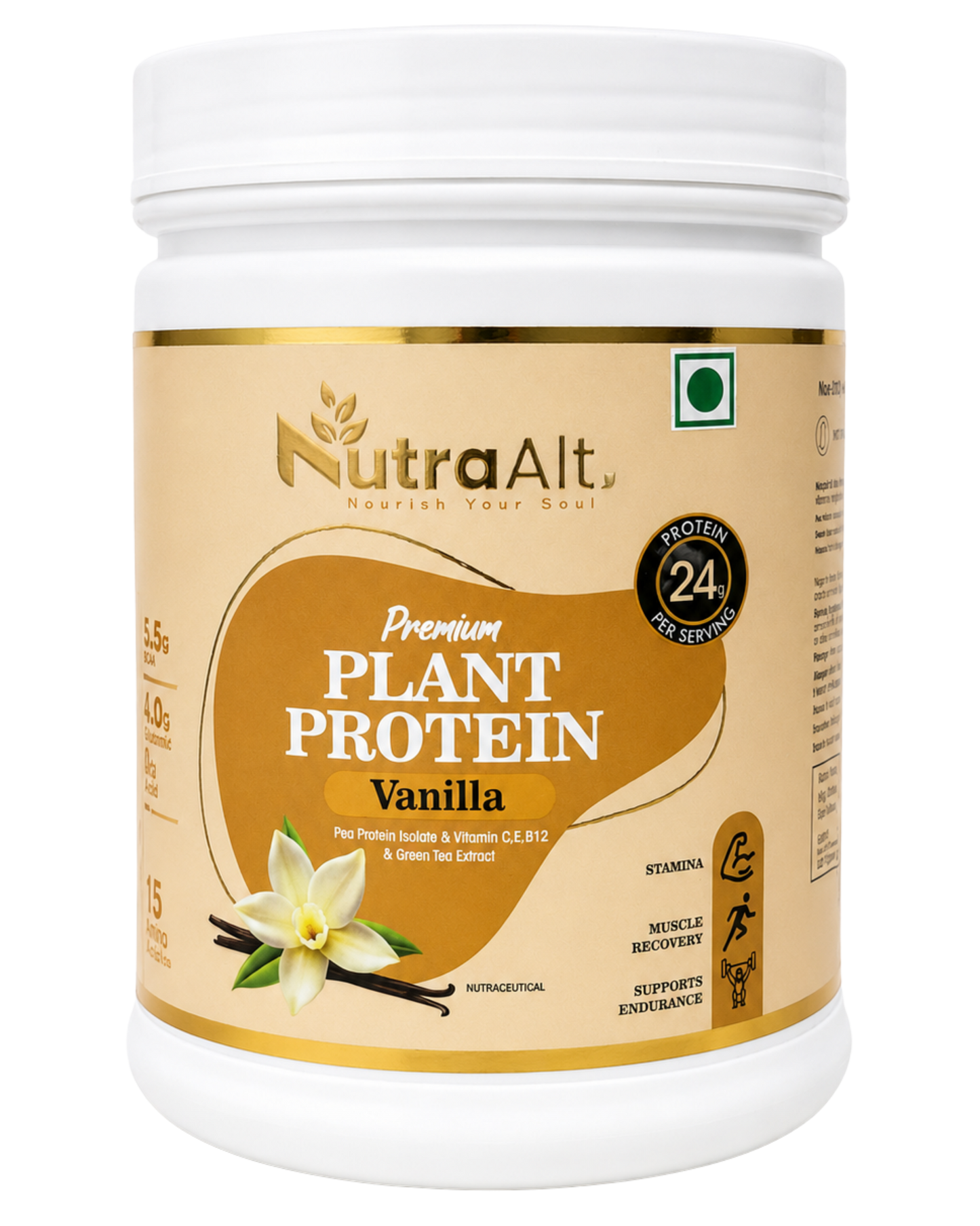 NutraAlt Plant Protein – Vanilla Flavour | Vegan Protein Powder