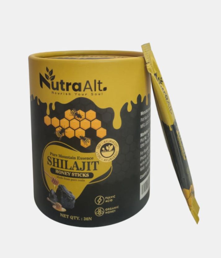 NutraAlt Shilajit Honey Sticks | Pure Shilajit with Organic Honey