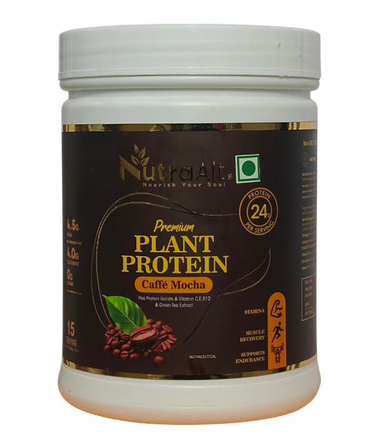 NutraAlt Plant Protein – Caffe Mocha Flavour | Vegan Protein Powder