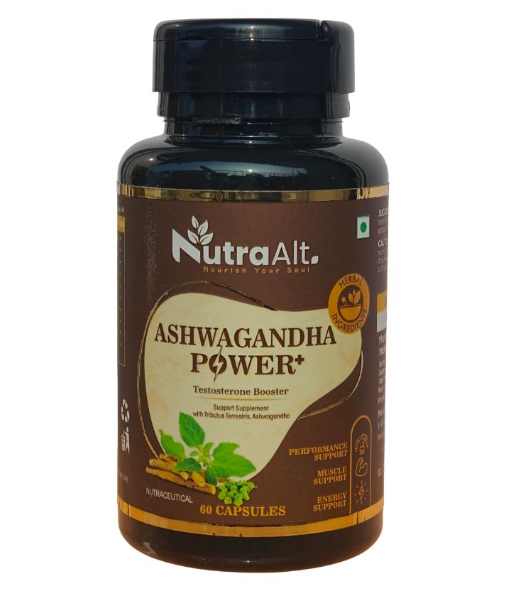 NutraAlt Ashwagandha Power Plus Capsules | Stress & Strength Support