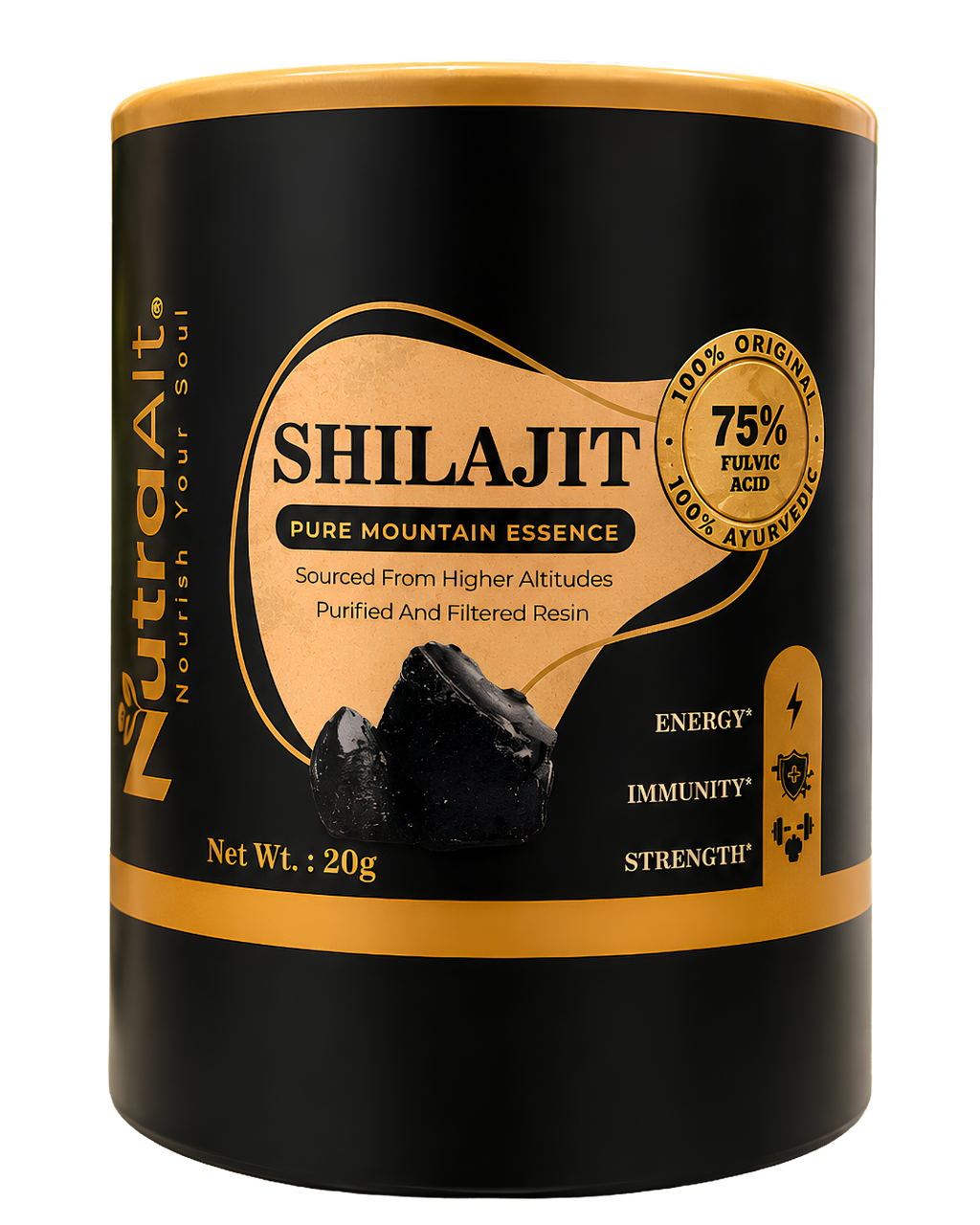 NutraAlt Pure Shilajit Resin | High-Altitude, Lab-Tested
