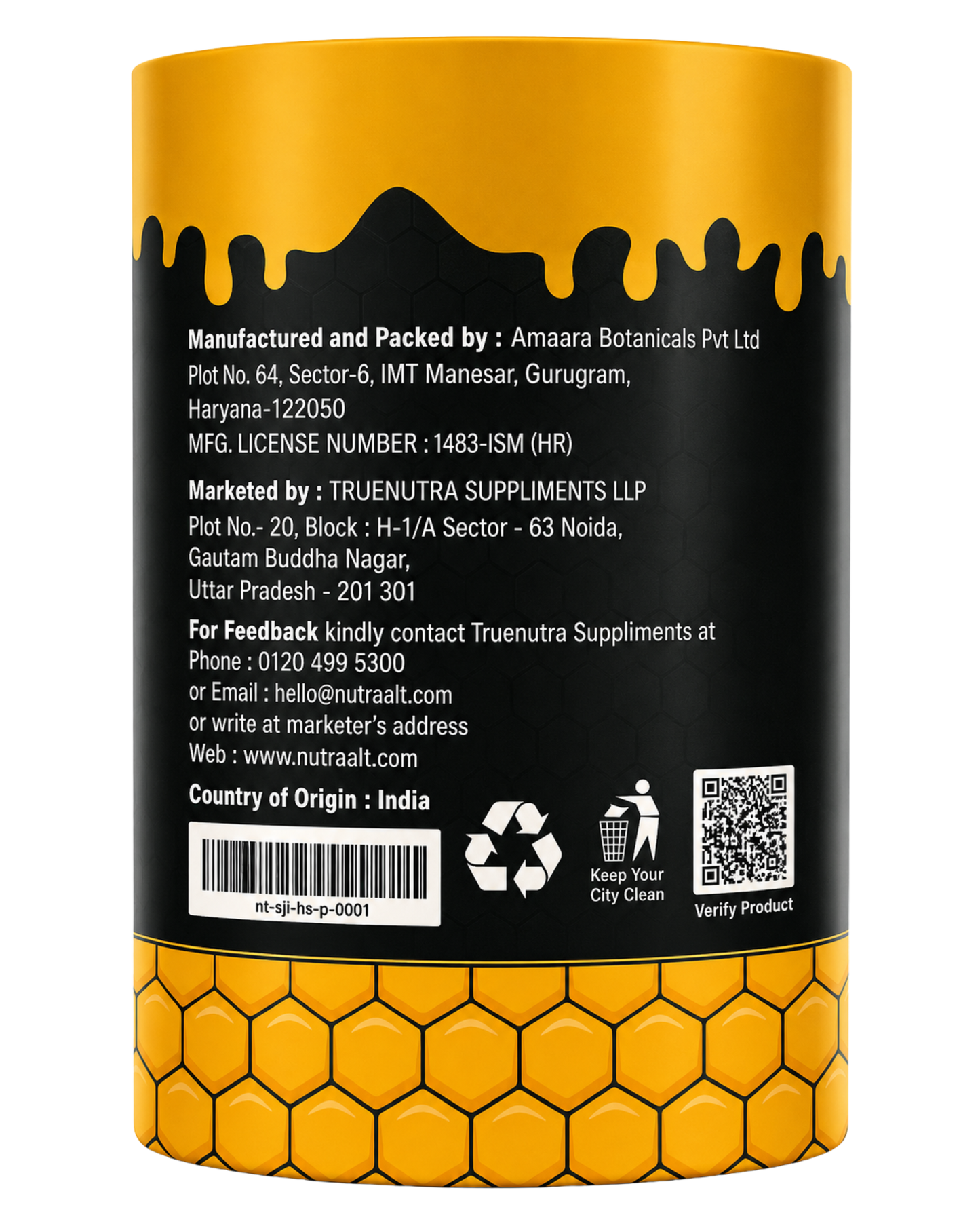NutraAlt Shilajit Honey Sticks | Pure Shilajit with Organic Honey