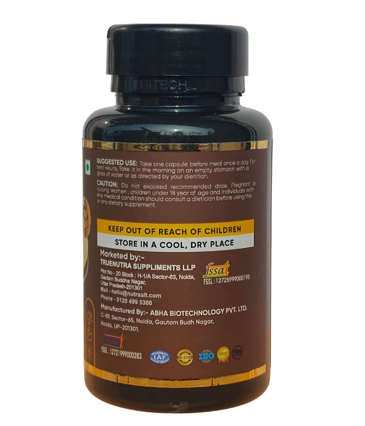 NutraAlt Ashwagandha Power Plus Capsules | Stress & Strength Support