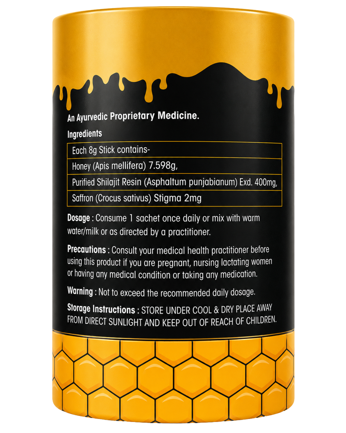 NutraAlt Shilajit Honey Sticks | Pure Shilajit with Organic Honey