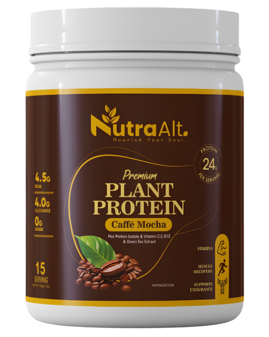NutraAlt Plant Protein – Caffe Mocha Flavour | Vegan Protein Powder
