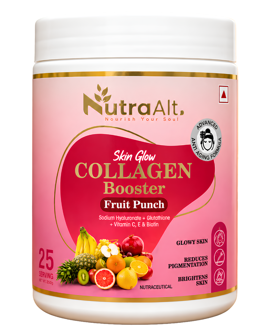 NutraAlt Skin Glow Collagen Booster – Fruit Punch Flavour