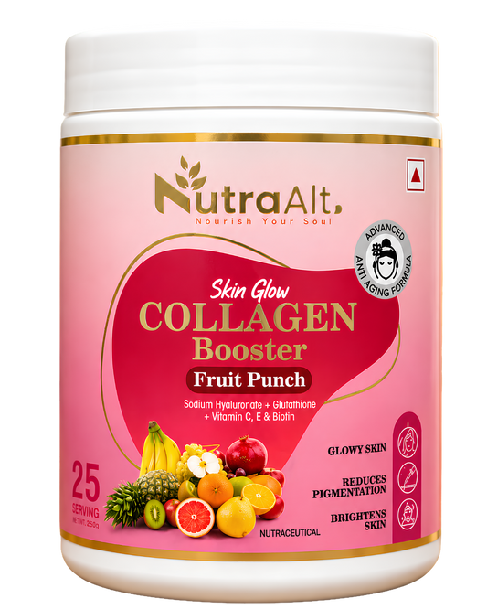 NutraAlt Skin Glow Collagen Booster – Fruit Punch Flavour